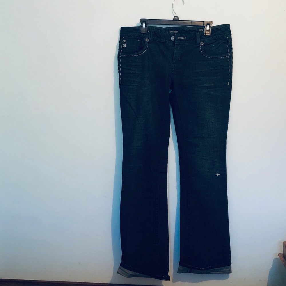 BLACK BUCKLE JEANS - Picture 2 of 7